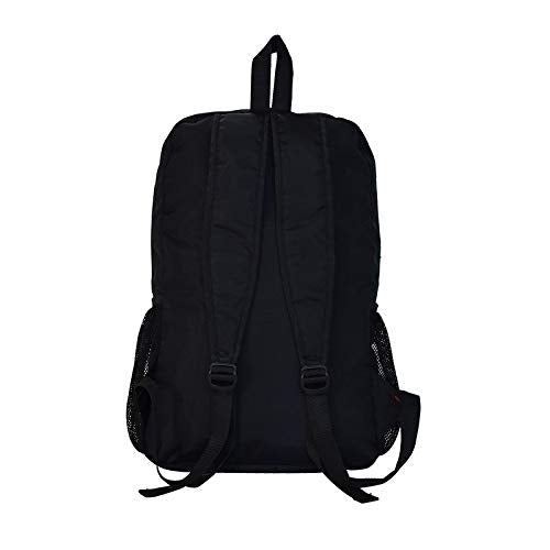 SWISS MILITARY Combo of Laptop Backpack, Travel Backpack for Men, Women, Kids, Bagpacker Bag for Men, Black, 31L, 1 & Foldable Backpack, Space Saving Design, Lightweight Foldable Bag, 13.2L, Black, 1
