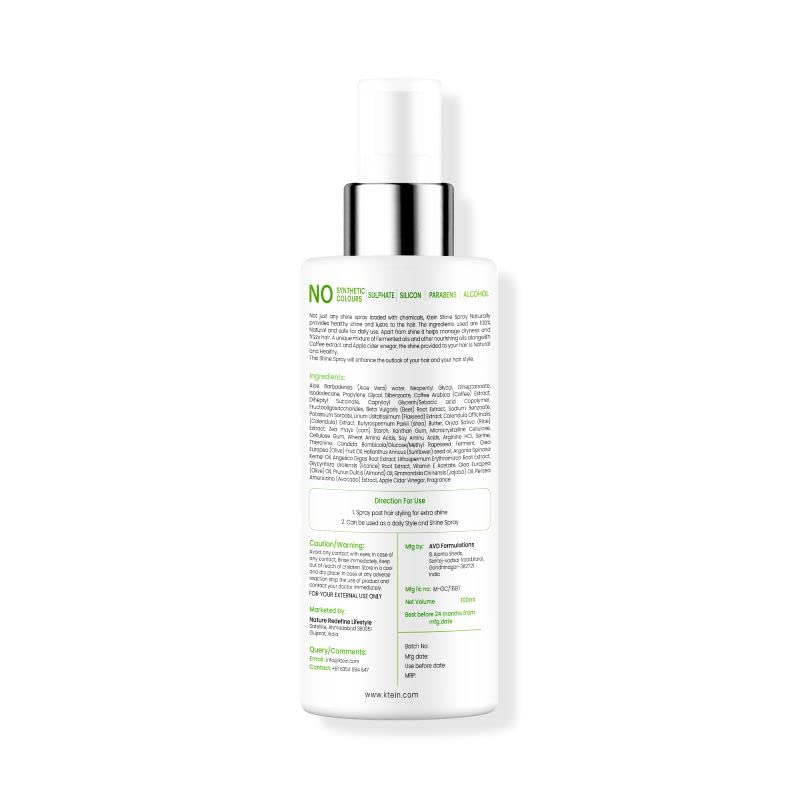 100% Plant Based Hair Heat Protection Spray with EXTRA SHINE, Chamomile- image 7