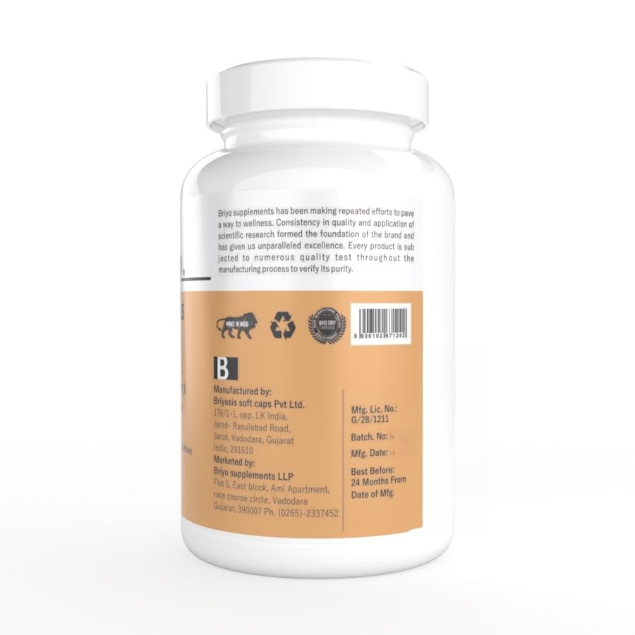 Briyosis Briyo Vitamin D3 2000 IU - 90 Softgels for Men/Women- image 8