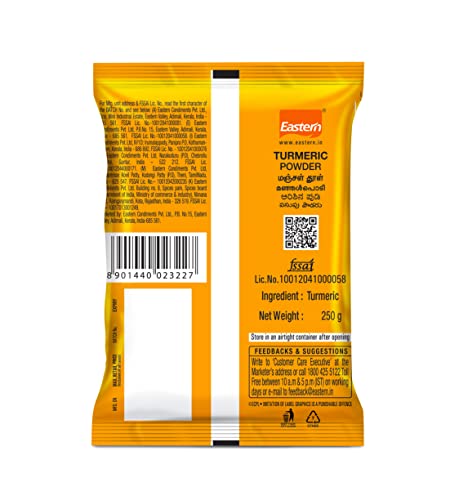 Eastern Turmeric/Haldi Powder | 250 Grams | No Added Preservatives & Colours