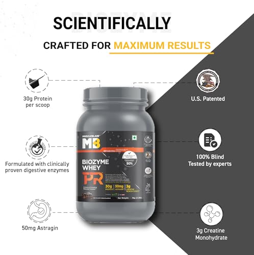 MuscleBlaze Biozyme Whey Protein PR Powder with 30g Protein, 3g Creatin- image 9