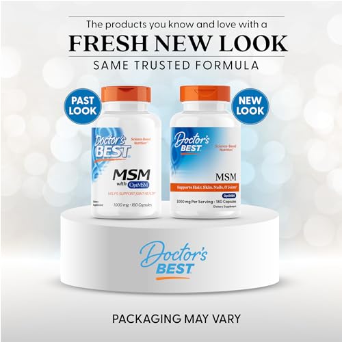 Doctor's Best MSM 1000 mg, 180-Capsules- image 6