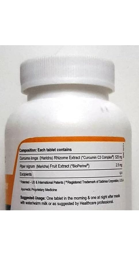 SAMIDirect Curcumin C3 Power, 525 Mg, 60 Tab