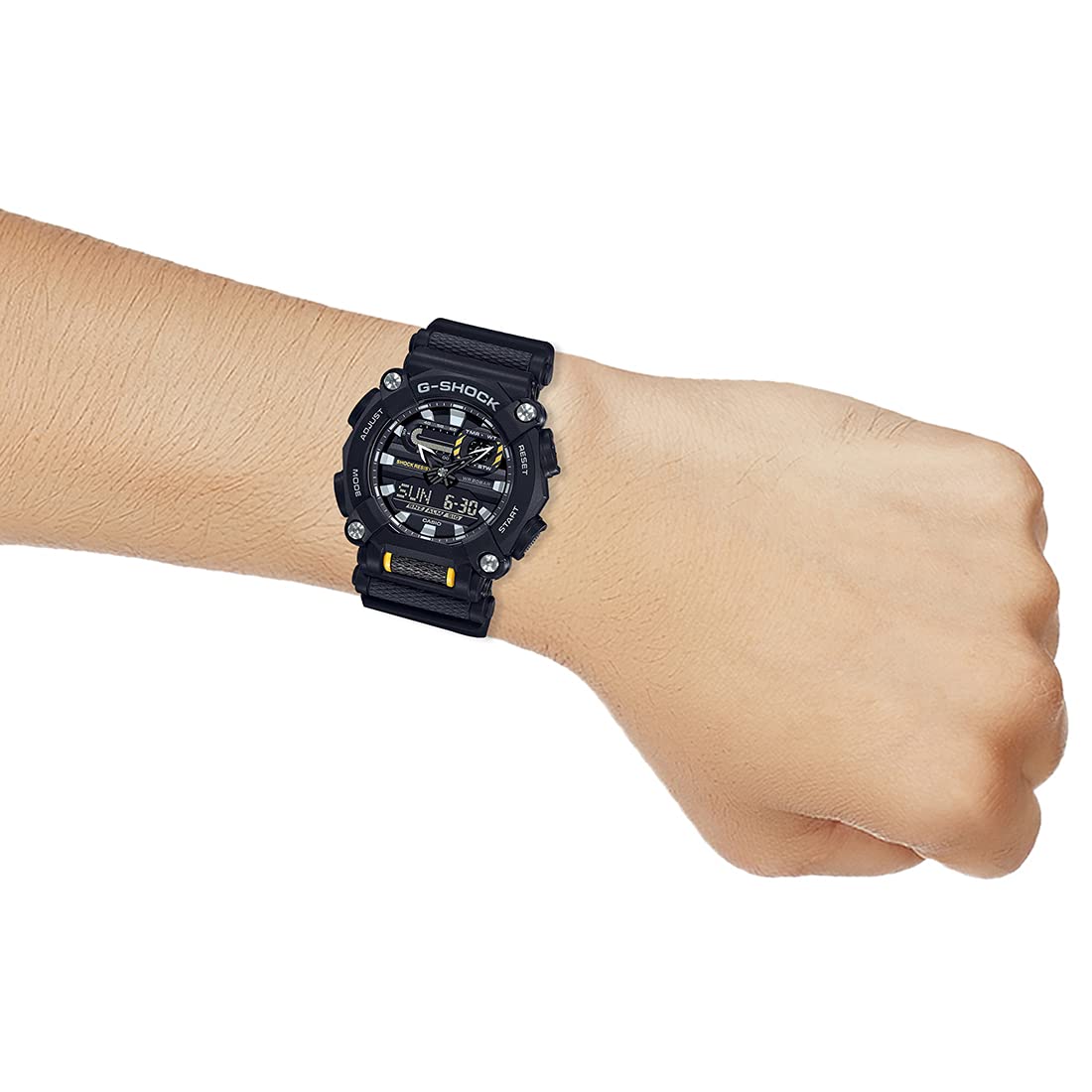 Casio G-Shock GA-900-1ADR Black Analog-Digital Dial Black Resin Strap Men's Watch Shock and 200M Water Resistant G1057