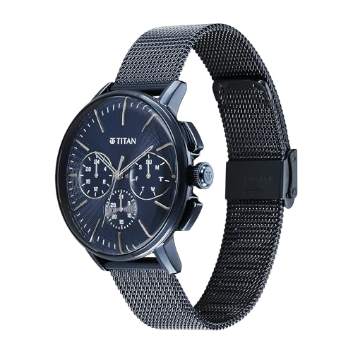 Titan Analog Anthracite Dial Men's Watch-90200QM01- image 7