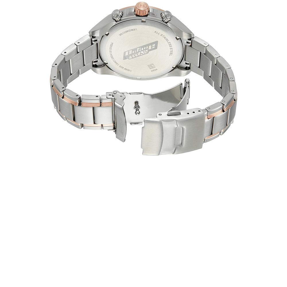 Titan Octane Active Analog White Dial Men's Watch 90103KM01/NN90103KM01- image 3