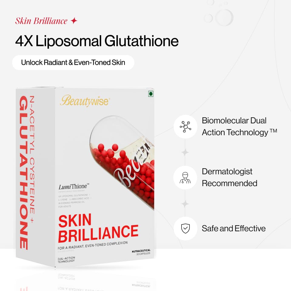 Beautywise Skin Brilliance Glutathione with NAC | Dual Action | Evenin- image 10