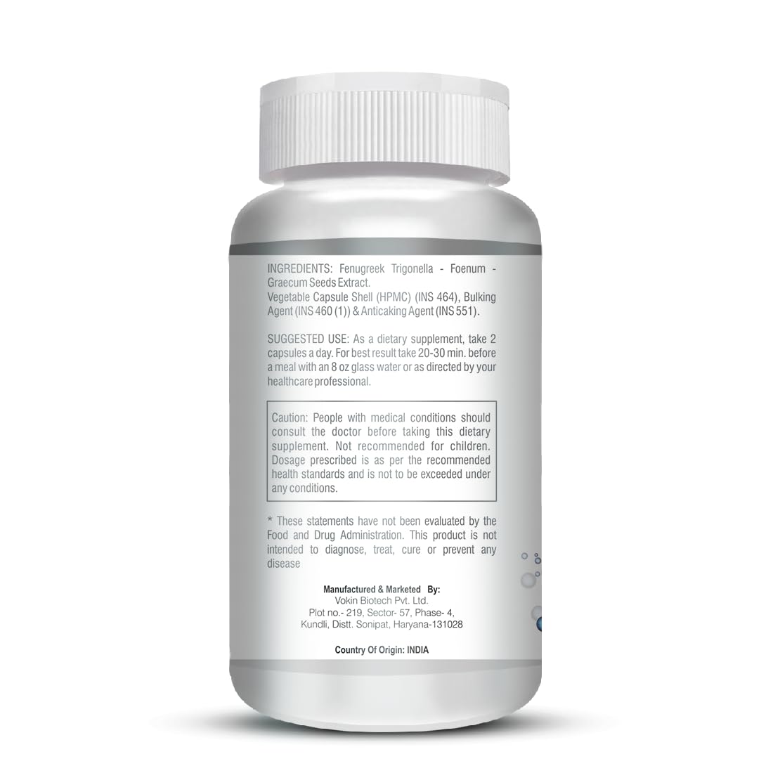 Vokin Biotech Fenugreek Seed Extract Supplement 500mg, Silymarin Extrac- image 8