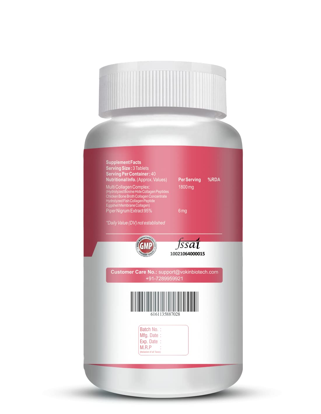 Vokin Biotech Multi Collagen Complex Peptide with all 5 Types I, II, II- image 7