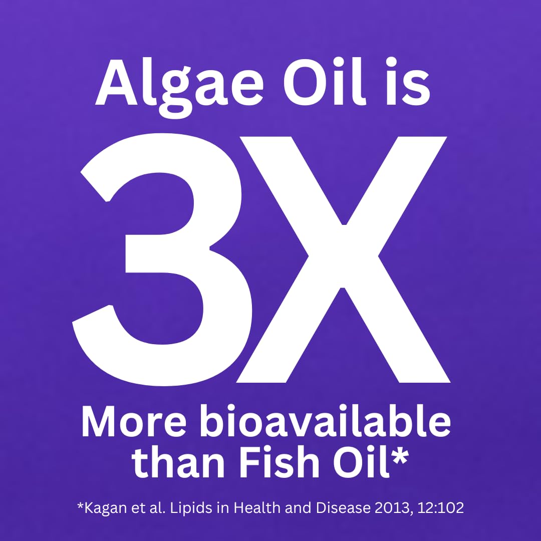 RawRX Vegan Omega 3 Fatty Acid Capsules, 30 Vegetarian Caps (30 Days Su- image 9