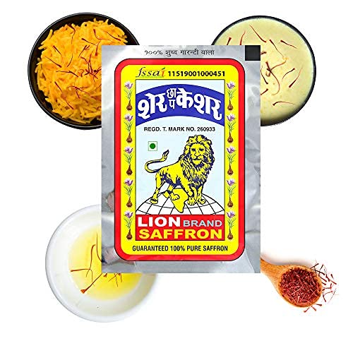 LION BRAND SAFFRON Single Use Saffron Sachets/Packets With Pure Kashmir- image 3