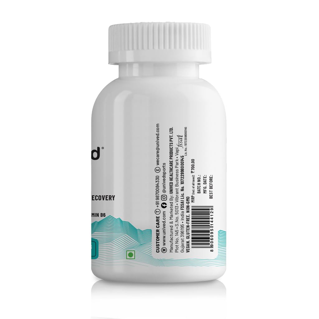 Unived ZMA | Muscle Recovery and Endurance Supplement for Men and Women | 60 Vegan Caps