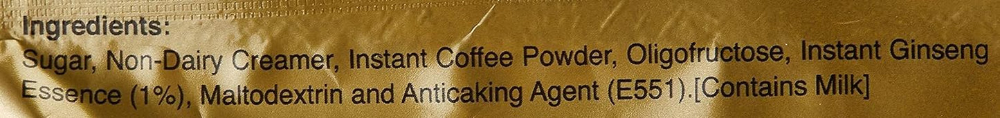 Alicafe Instant Coffee With Essence Of Ginseng (20 x 20g) | Imported From Malaysia