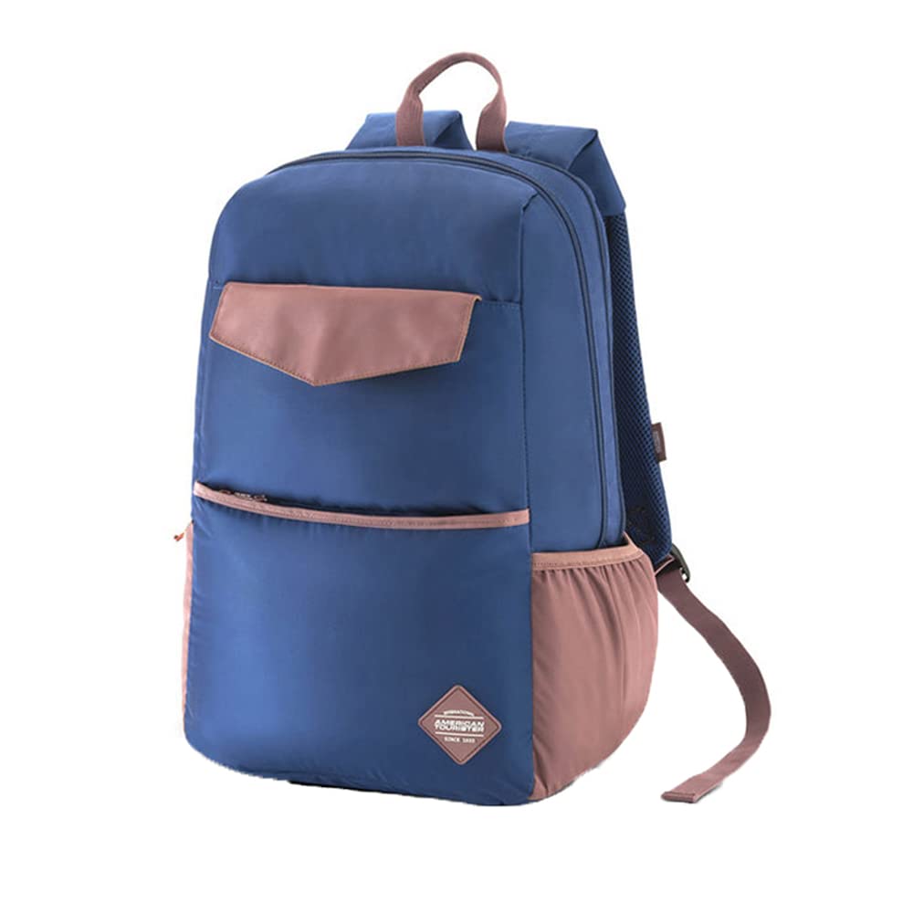American Tourister Pixie Micro Twill Unisex Laptop Backpack (Blue, Frsz),23 L