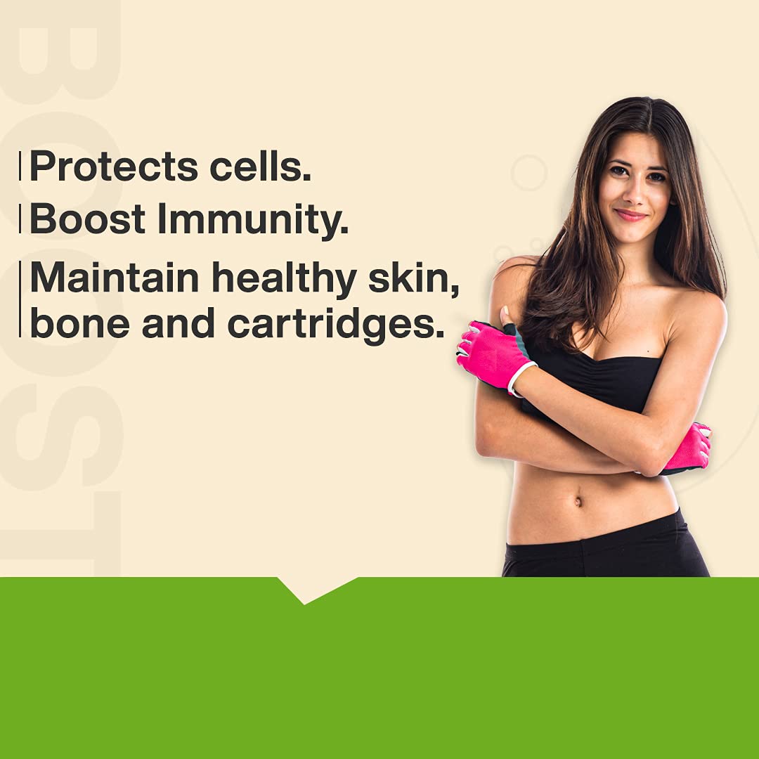 MyFitFuel Natural Vitamin C with Zinc, From Amla Extract Plant Based, (- image 8