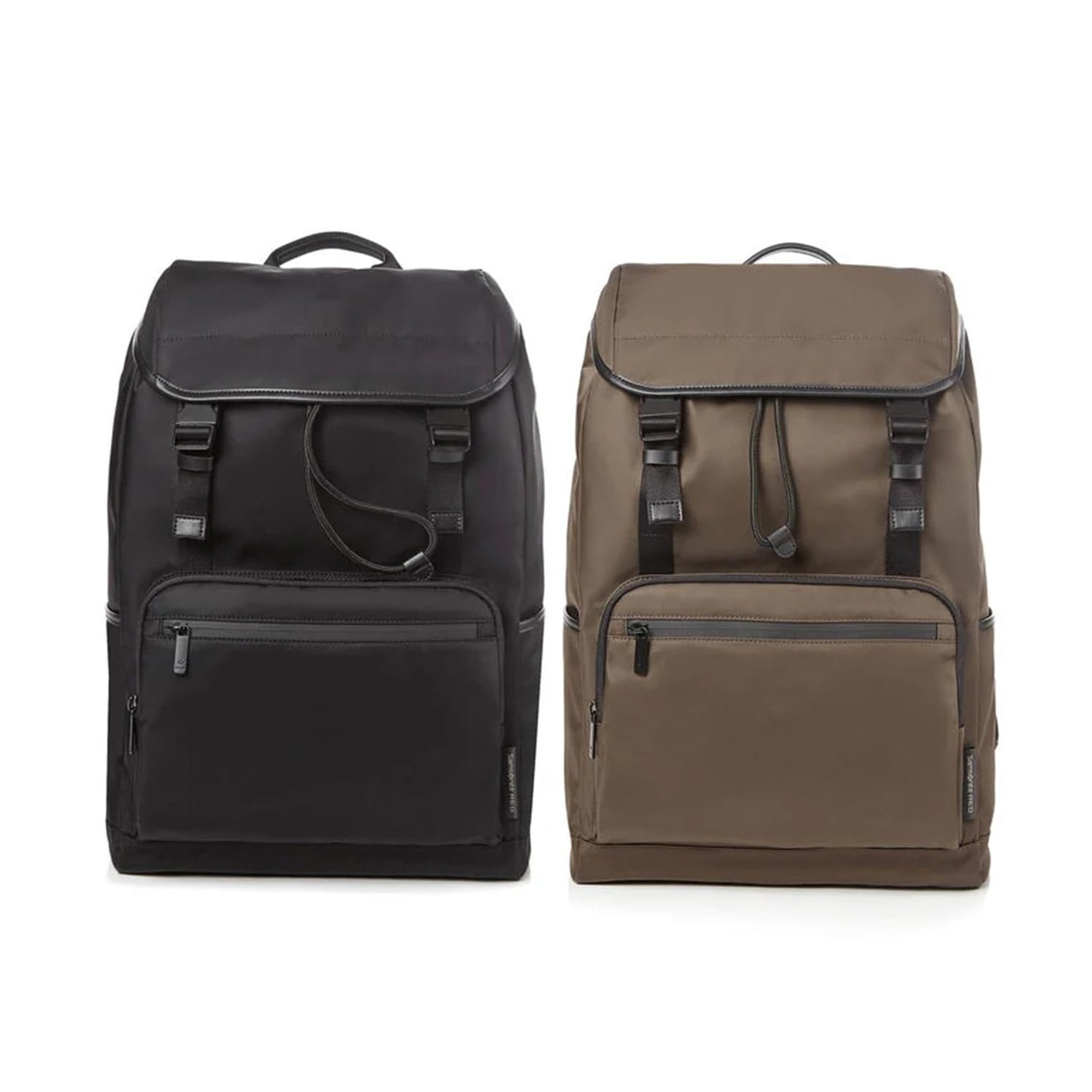 Samsonite Red Ellewood Flap Backpack 32 Cms Brown Nylon Premium Casual Daypacks for Travel Vol -26 litres 15.6"laptop compartment