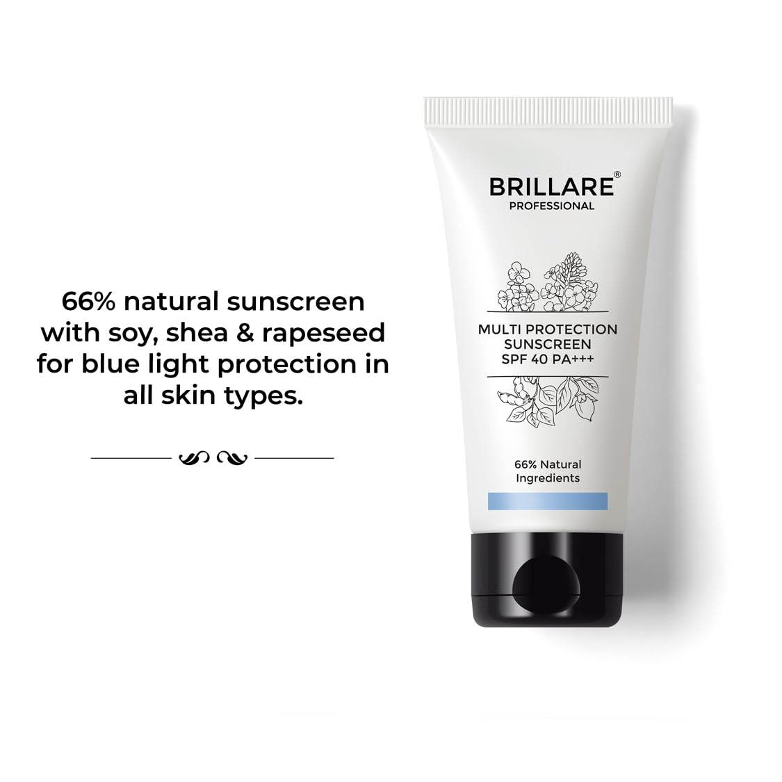 Brillare Multi-Protect Sunscreen SPF 40, PA+++, 100% Natural Sunscreen- image 5