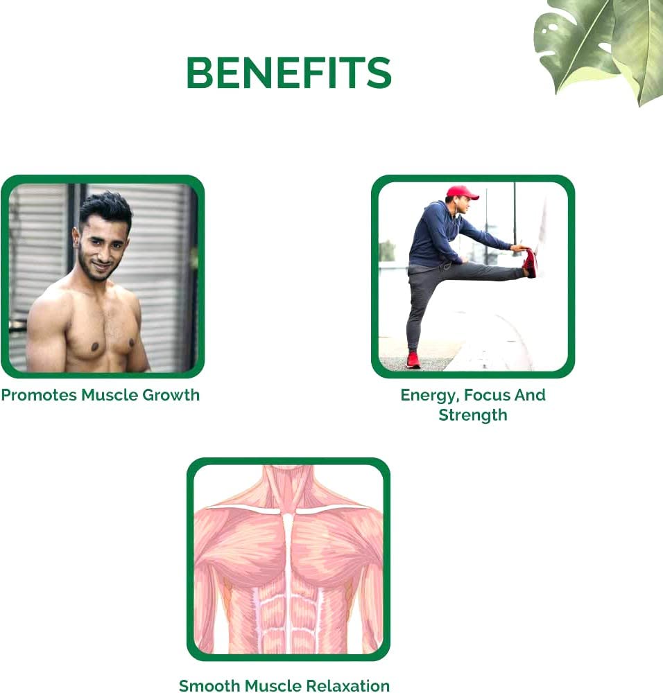 Ayurvedic Supplement Body Growth Copsules For Men & Women Energy Booster 100% Ayurvedic Formula for Healthy Weight Gain
