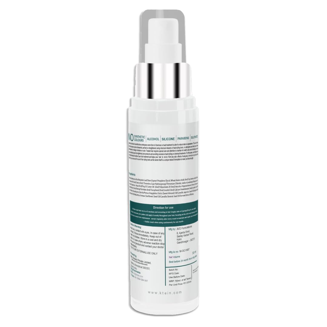 Ktein 100% Plant Based Treated Hair Maintenance Serum- image 8