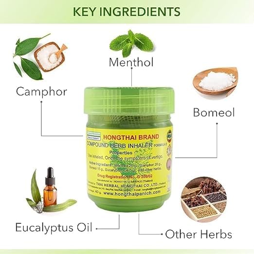 TWIN SWAN™ Hong Thai Traditional Thai Compound Herbal Inhaler Pack Of 1