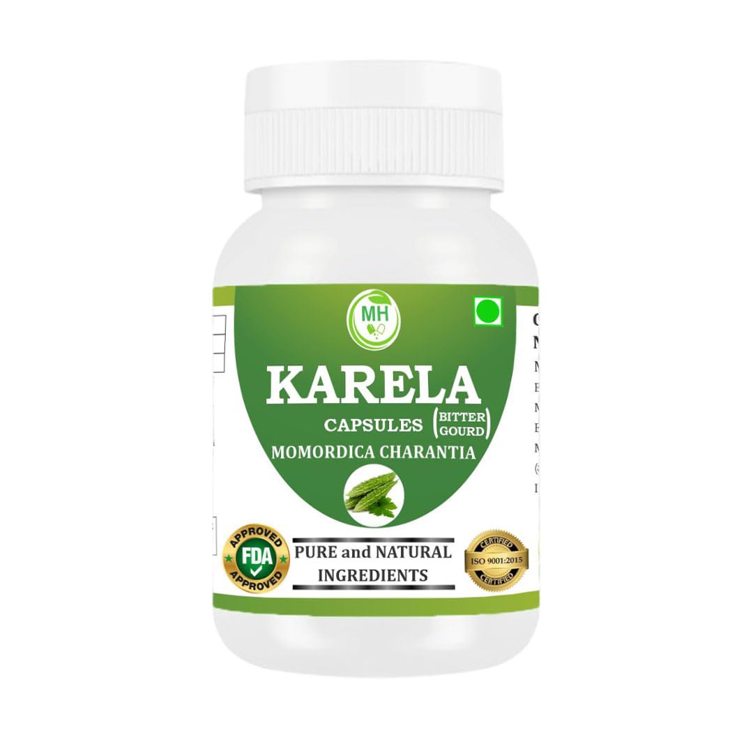 MORSAN HEALTHCARE | Karela Capsules 500mg โ 60 Count | 1 Pack | Vegetarian | Plant-Based | Herbal Supplement | No Artificial Additives | Gluten-Free | Organic |