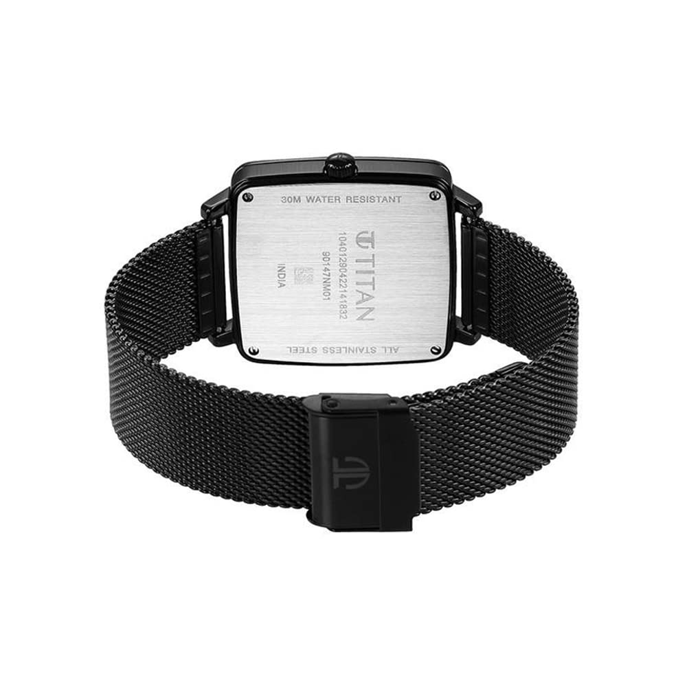 Titan Avant Garde Black Dial Quartz Multifunction Stainless Steel Strap- image 5