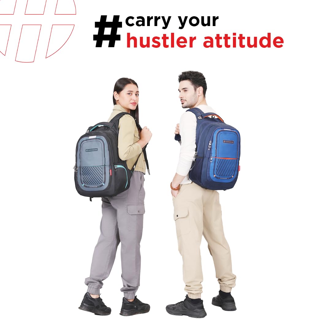 HARISSONS Verge 15.6 Inch Laptop Backpack for Men & Women (Blue) | 36Lt- image 6