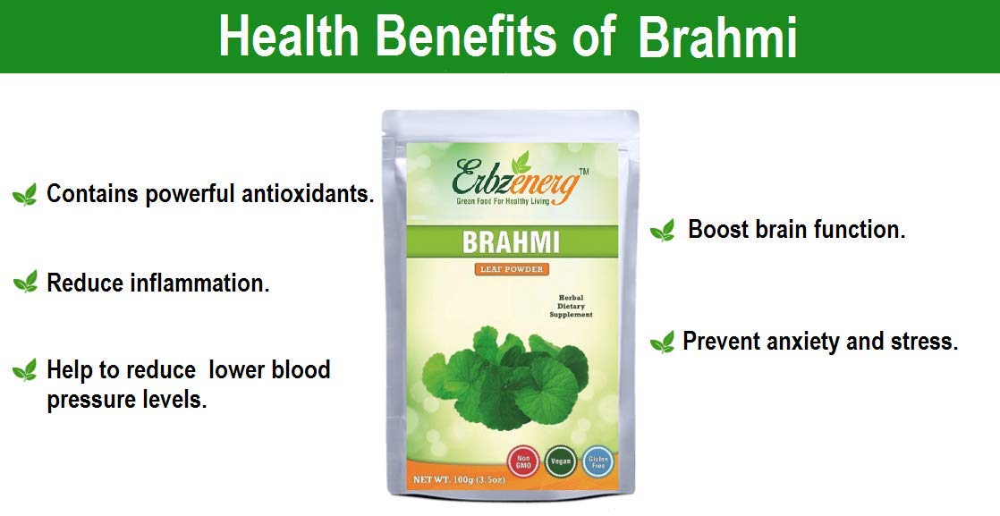 ERBZENERG® Organic BRAHMI (Bacopa monnieri) 100g powder (Pack of 1)