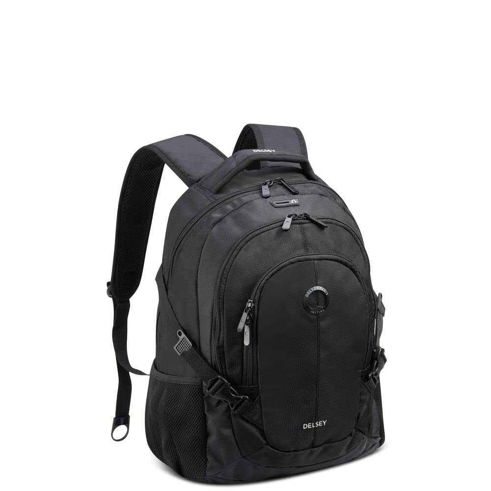 Delsey Paris Black Laptop Backpack For Men And Women (Element) 15.6 Inch