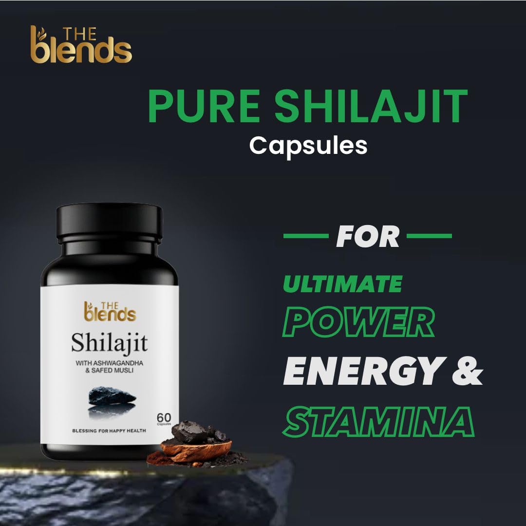 The Blends Shilajit Capsule 500 MG with Ashwagandha and Safed Musli - 6- image 7