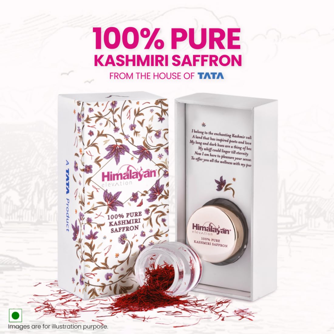 Himalayan Elevation Original Kashmiri Saffron/Kesar, 1 Gram, A TATA pro- image 7