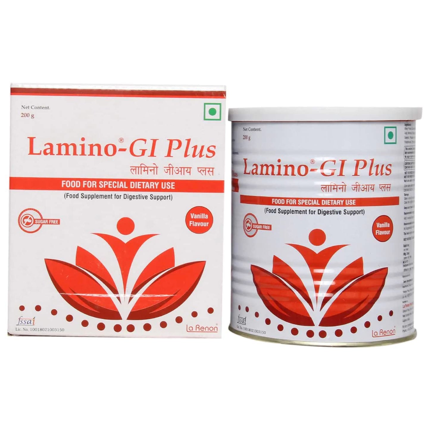 Lamino-GI Plus Sugar Free Vanilla - Pack of 200 gm Powder
