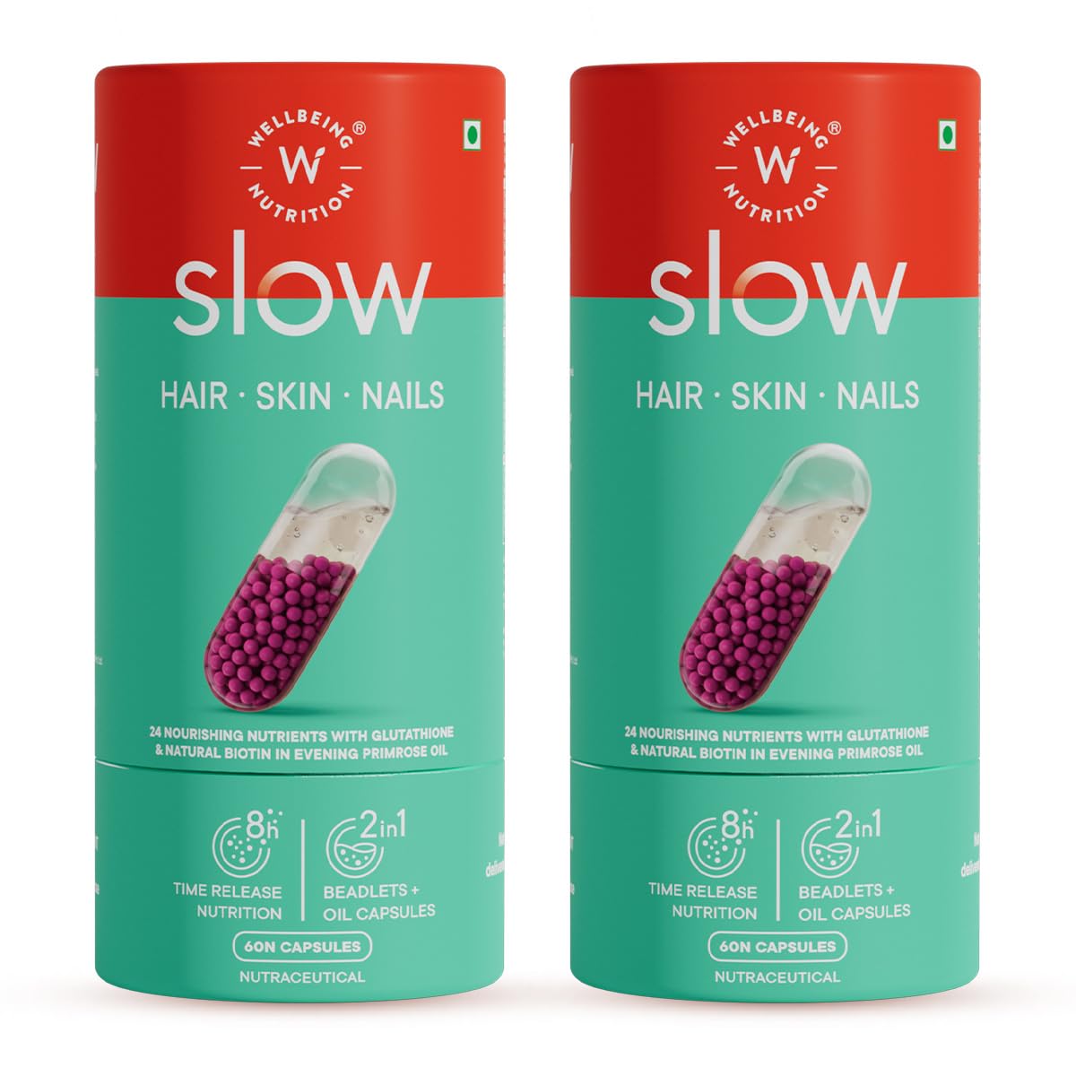 WELLBEING NUTRITION Slow Skin Hair & Nails Supplement For Men & Women|S- image 8
