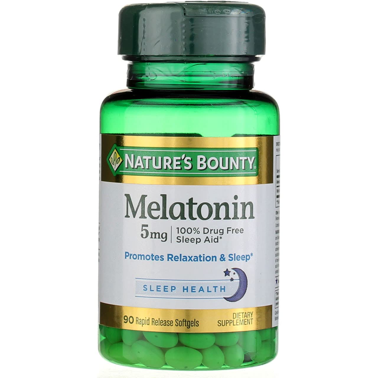 Nature's Bounty Melatonin Super Strength - 5 mg - 60 Softgels