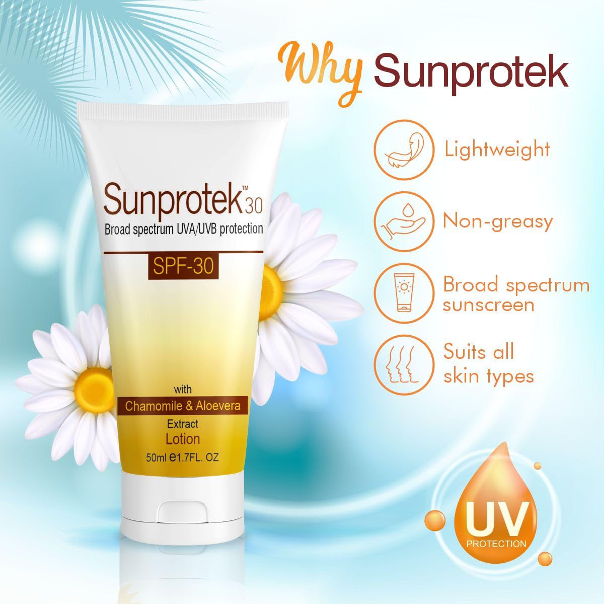 Salve Sunprotek Broad Spectrum Sunscreen with SPF 30+ Body & Face Lotio- image 5