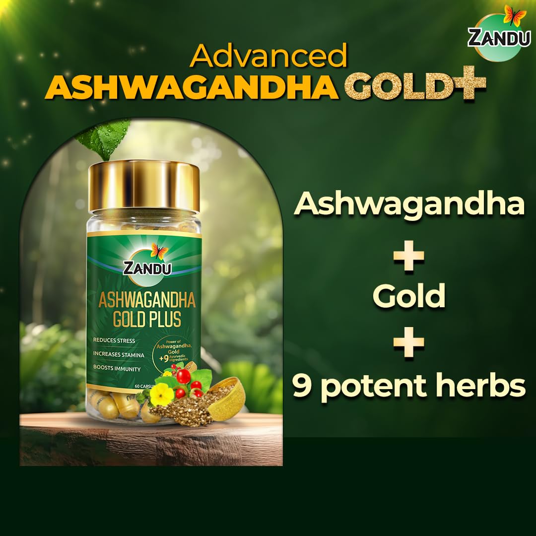 Zandu Ashwagandha Gold Plus with Gold, Ashwagandha, Safed Musli, Shilaj- image 9