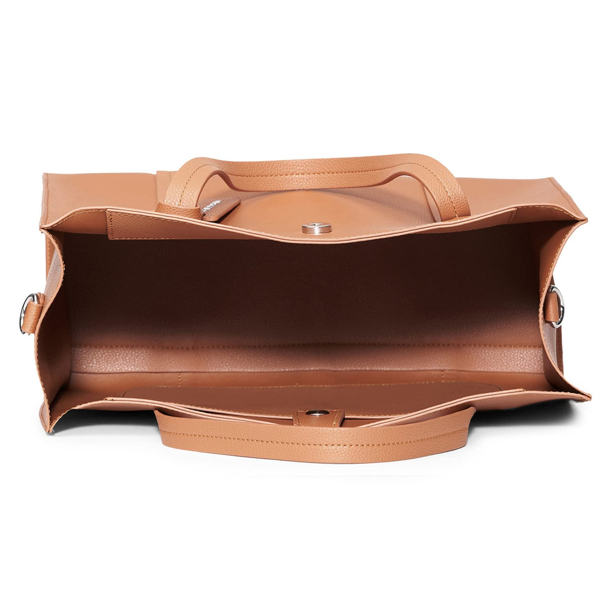 Miraggio Grace Solid Tote Bag For Women With Adjustable & Detachable Sling | Tote Bag For Women Stylish (Tan)