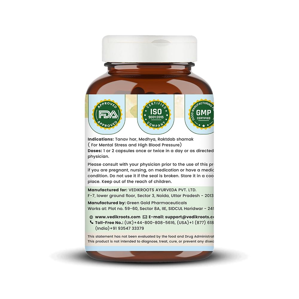 Vedikroots Hypocure Ayurvedic Capsules 60 Capsules| Blood Pressure Cont- image 6
