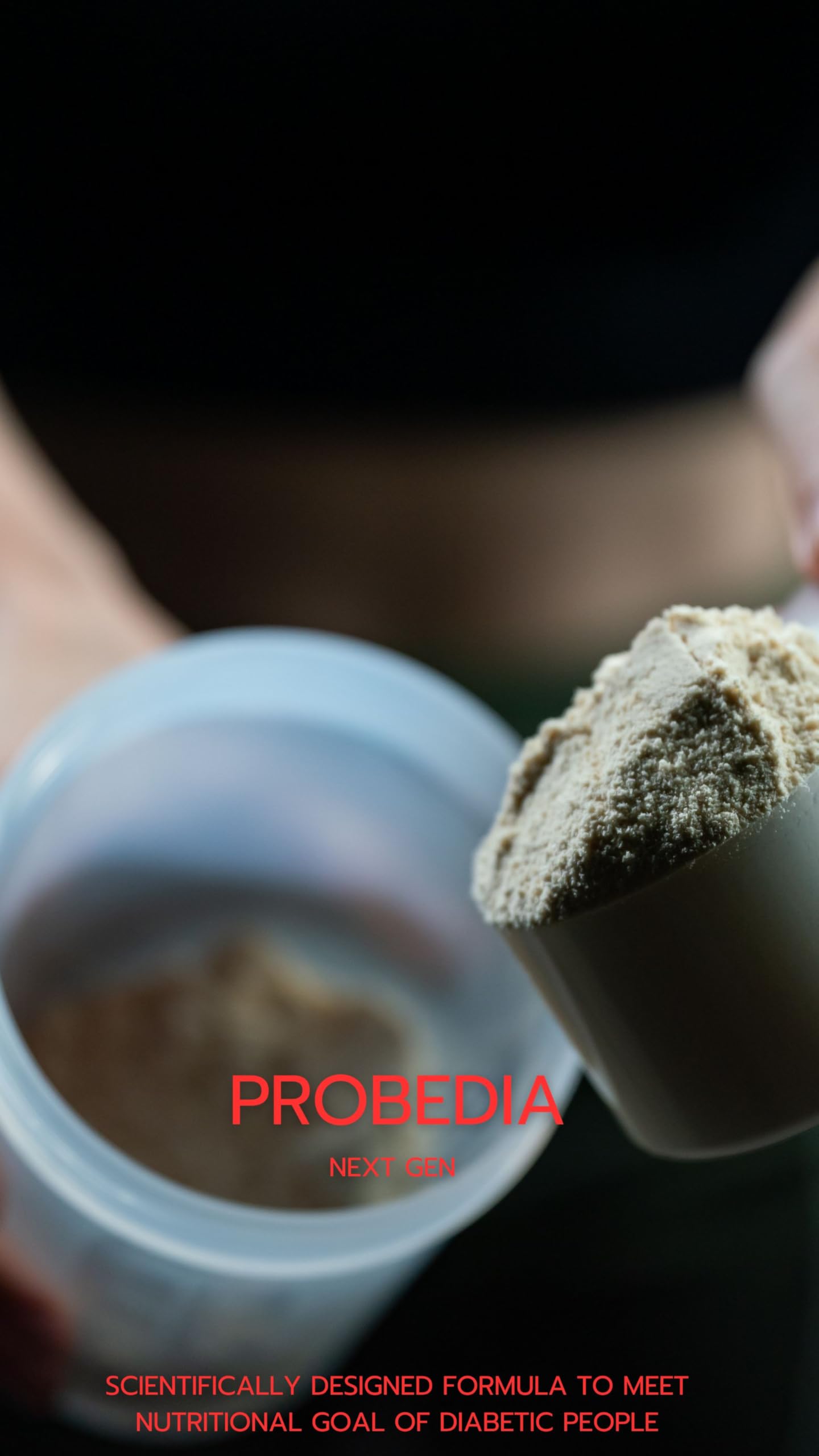 Probedia Diabetic RDA Protein Powder, Dietary Supplement with Measuring Scoop, 400g