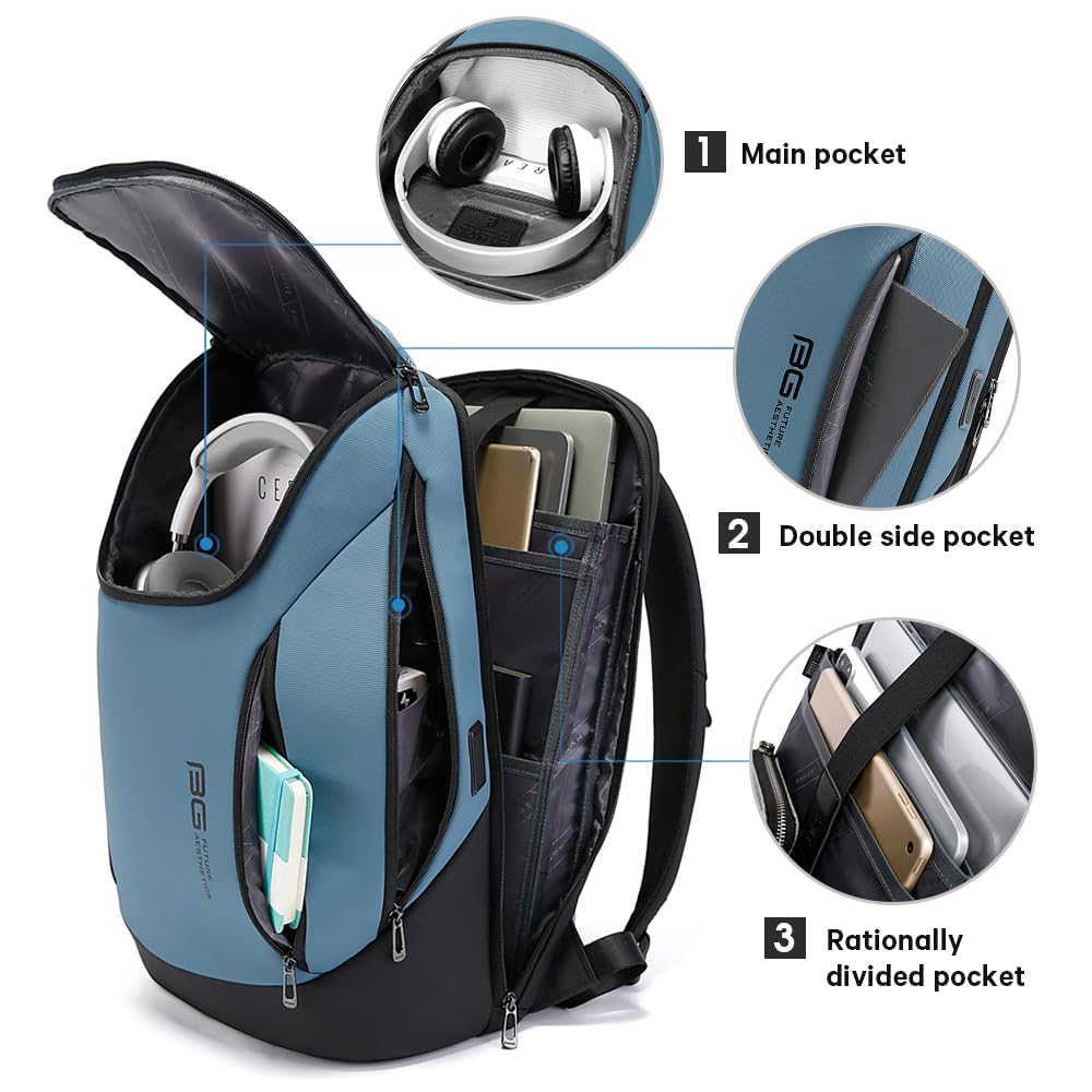 BANGE Business Smart Backpack Waterproof fit 15.6 Inch Laptop Backpack- image 7