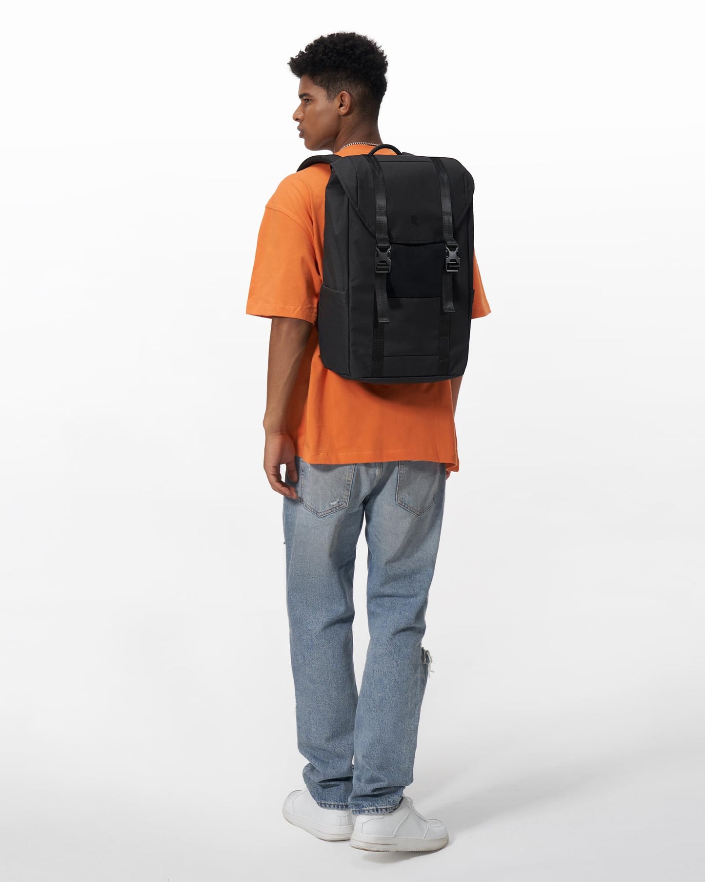 Tomtoc VintPack-TA1 Flap Laptop Backpack (15.6 Inch/22L), Dark- image 9