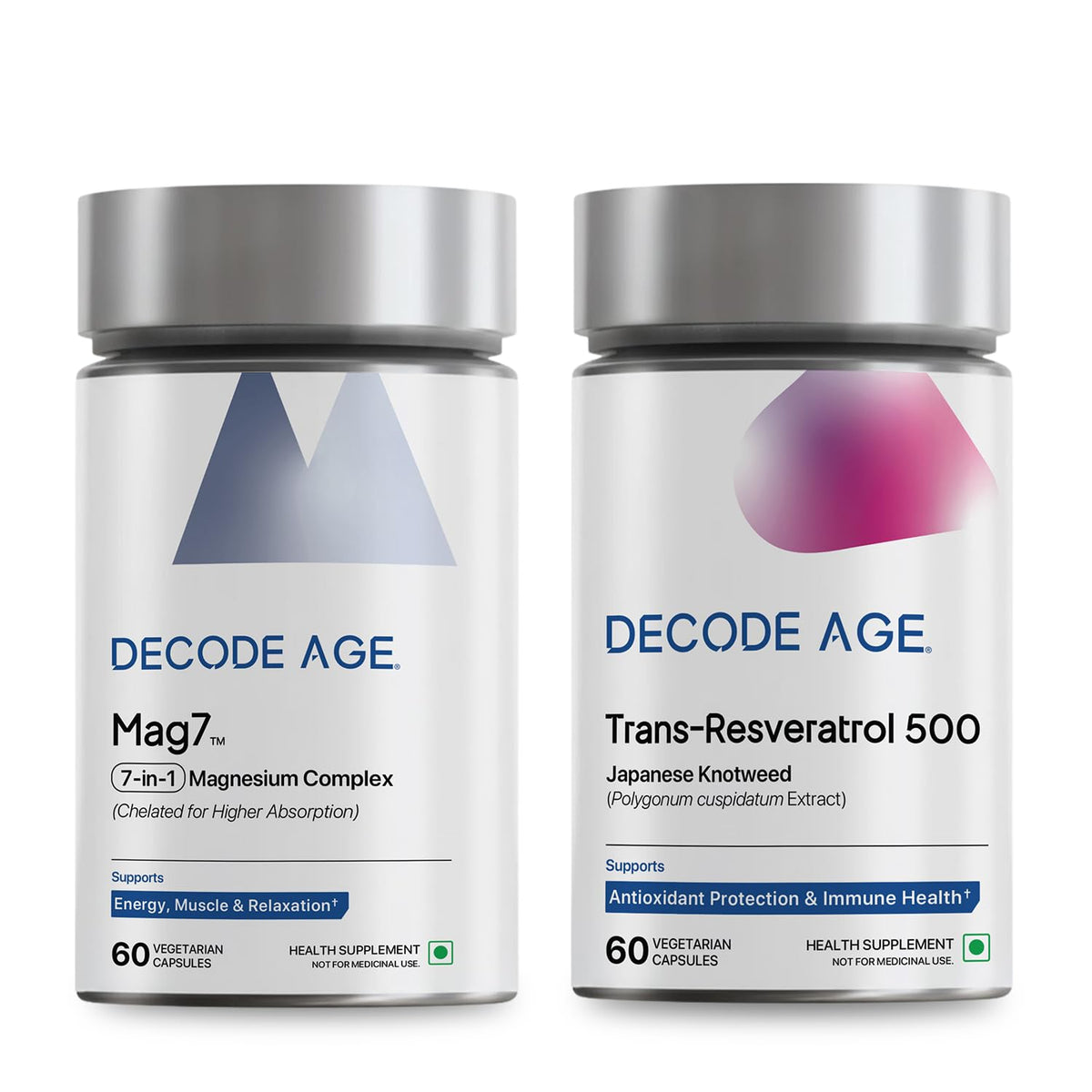 Decode Age Resveratrol 500mg + Mag7 Magnesium Blend