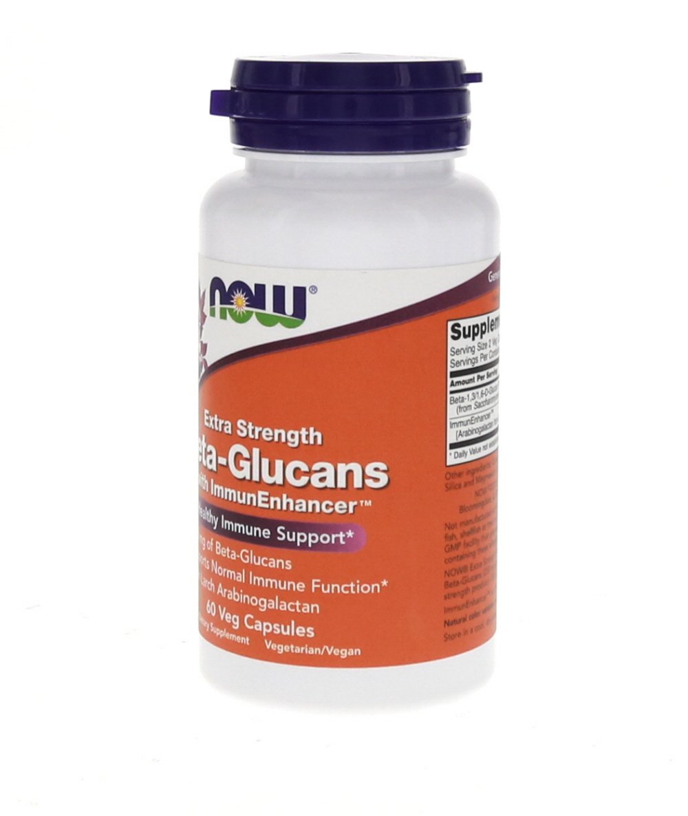 Now Foods Beta-Glucans with ImmunEnhancer 60 Vegi Caps (Pack of 2)- image 9