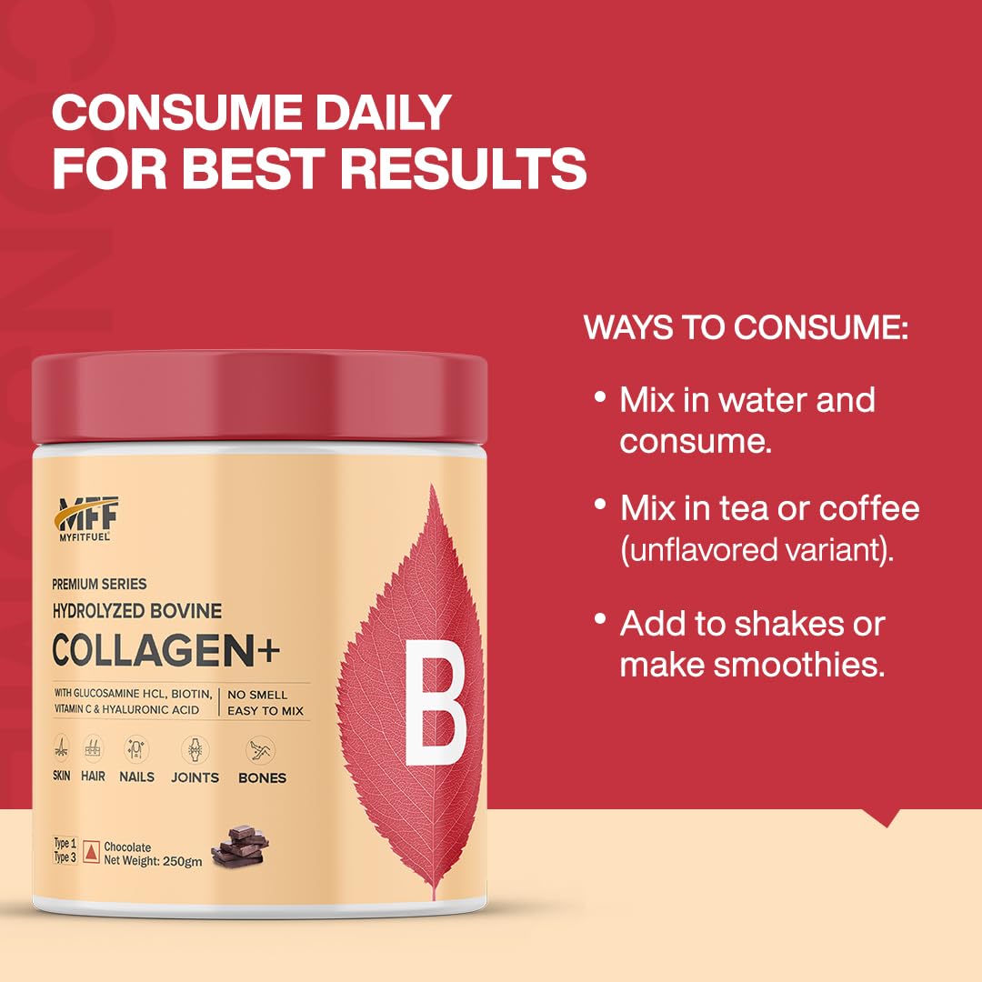 MyFitFuel Hydrolyzed Bovine Collagen with Glucosamine, Hyaluronic Acid,- image 9