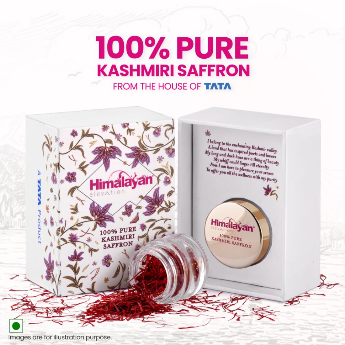 Himalayan Elevation Original Kashmiri Saffron/Kesar, 0.5 grams, A TATA- image 7