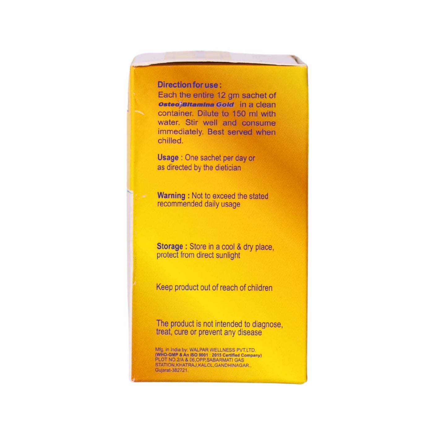 Osteo Bitamina Gold Joint Care Sachet – Repairs, Rebuilds & Renews Damaged Joints – Supports Mobility, Bone Strength & Cartilage Health – 12g Sachet (Pack of 7)