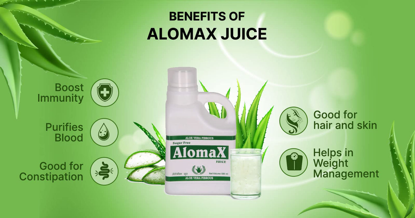 BioGreen Healthcare AlomaX Aloe Fibrous Juice (500 ml)