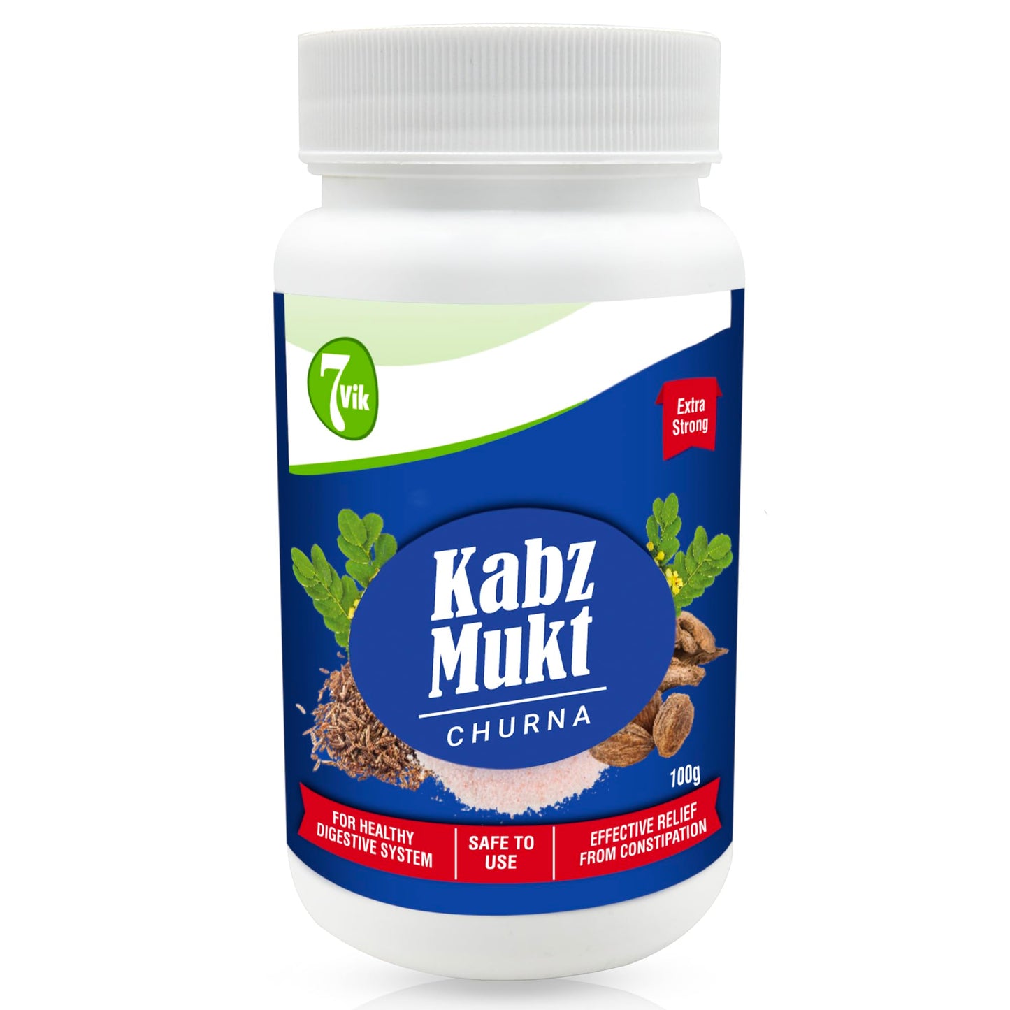 7vik Kabz Mukt Churna 100g | Ayurvedic Herbal Digestive Powder for Constipation Relief | Supports Healthy Digestion & Bowel Regularity | Natural Gut Health Supplement