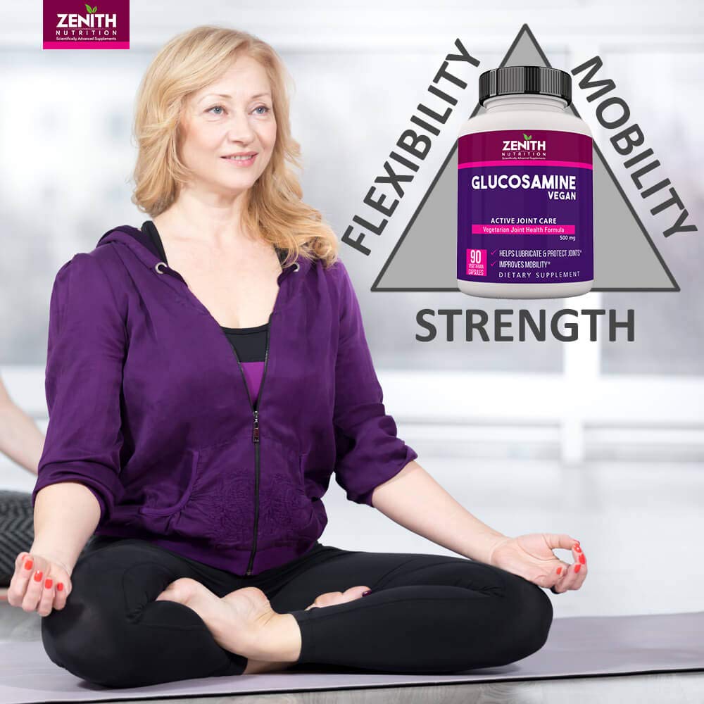 Zenith Nutrition Vegan Glucosamine for Joints movement and cartilage -- image 6