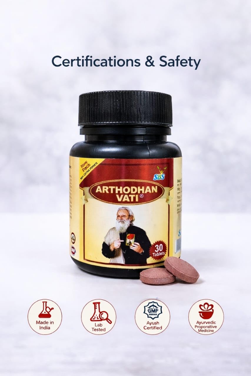 SBS Natural Pain Relief Tablets | 100% Natural Ingredients for Muscle, Back, Knee, Neck, Joint & Nerve Pain | No Side Effects, Herbal Supplement - 30 Tablets